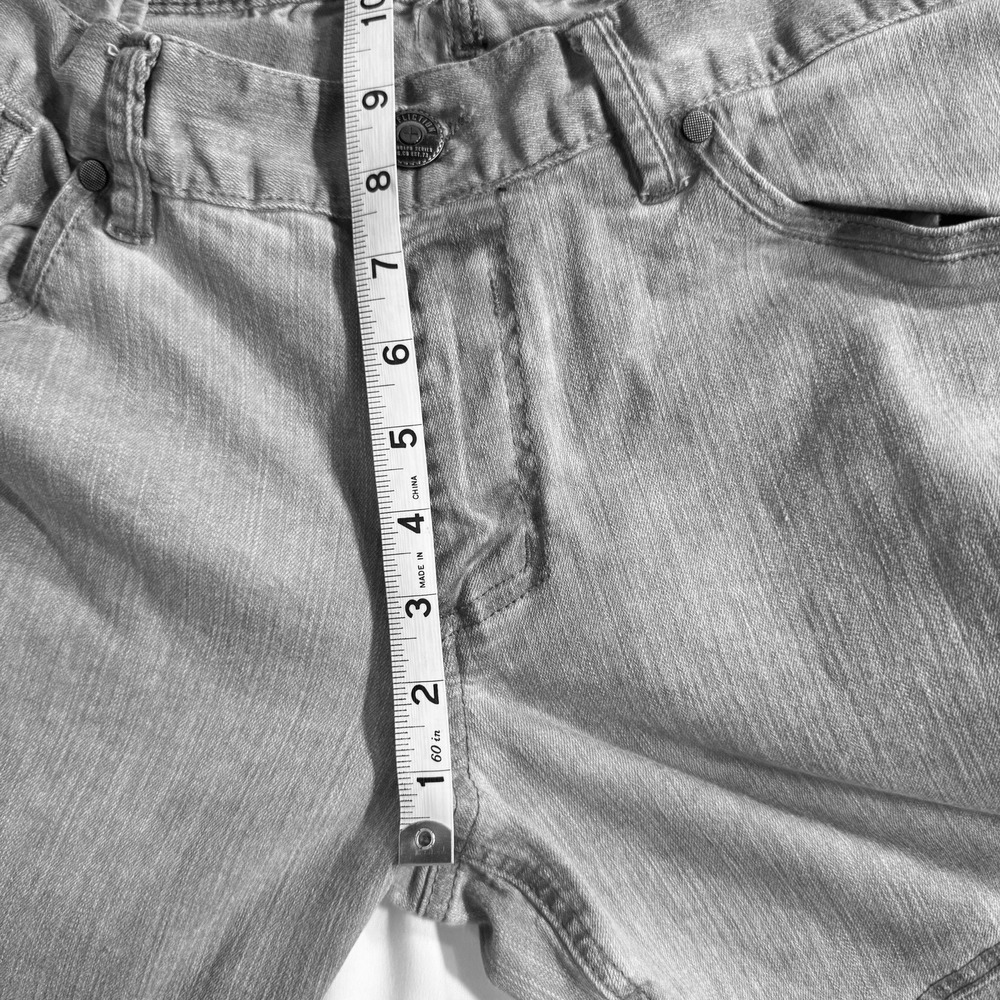 Affliction Jeans Men's 34 Long Gage Moto Stretch Charcoal Fade Motorcycle Style - Picture 15 of 16